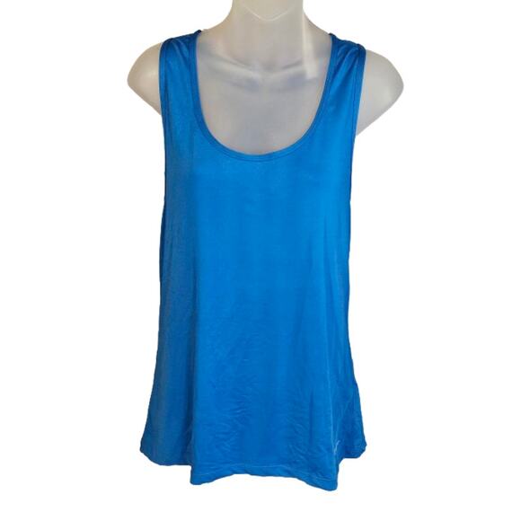 NWT Orangetheory Fitness Women’s Racerback Tank Blue Size L Mesh Back - Picture 1 of 8